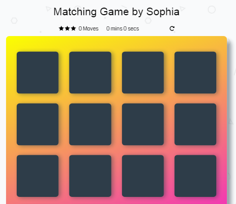 project matching game